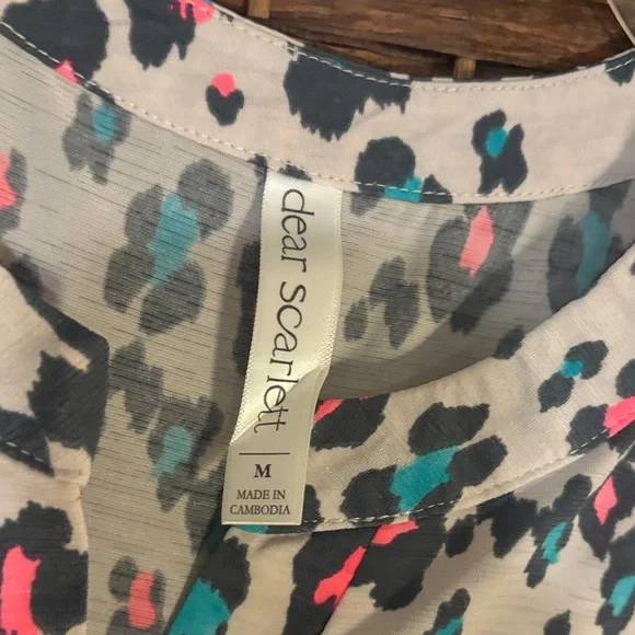 Leopard Print Shirt for Women - Picture 5 of 6